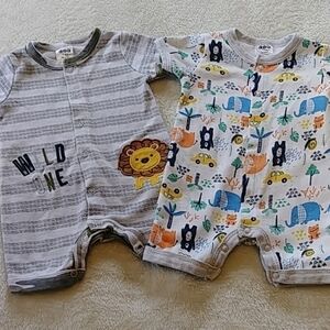 Baby Boy 0-3 Months Bodysuit 2 Piece Bundle